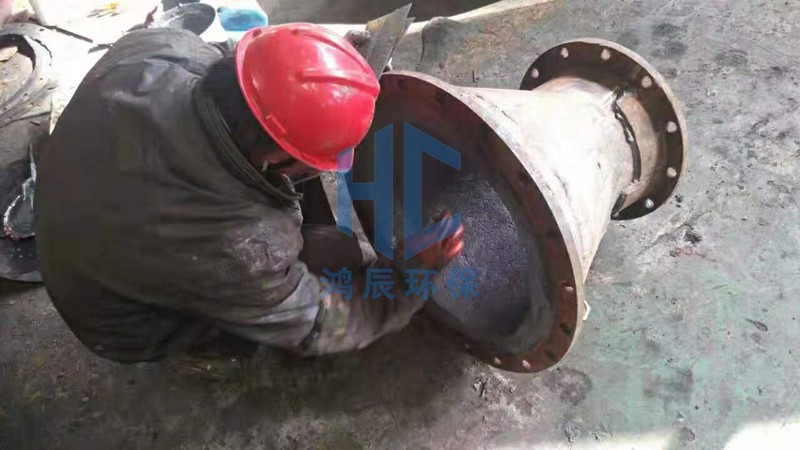 旋流器耐磨陶瓷材料施工